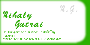 mihaly gutrai business card